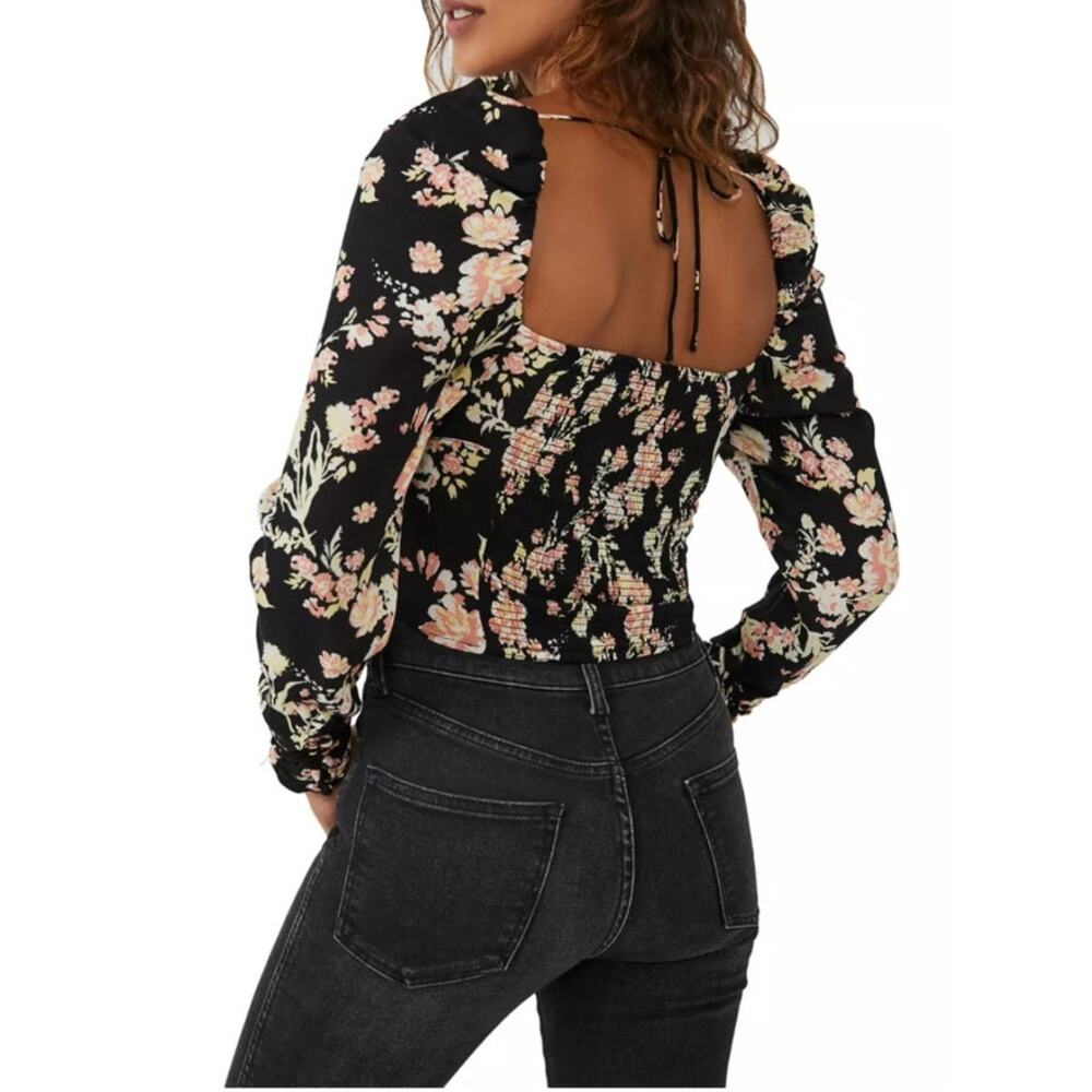 NWT Free People Hilary Printed Top, Size M - Picture 2 of 12